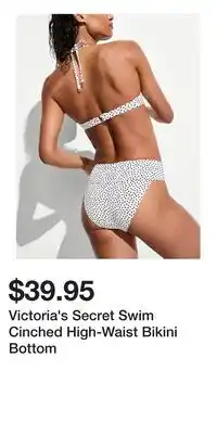 Victoria's Secret Victoria's Secret Swim Cinched High-Waist Bikini Bottom offer