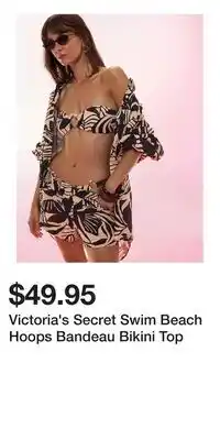 Victoria's Secret Victoria's Secret Swim Beach Hoops Bandeau Bikini Top offer
