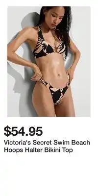 Victoria's Secret Victoria's Secret Swim Beach Hoops Halter Bikini Top offer