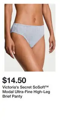 Victoria's Secret Victoria's Secret SoSoft Modal Ultra-Fine High-Leg Brief Panty offer