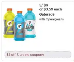 Walgreens Gatorade offer