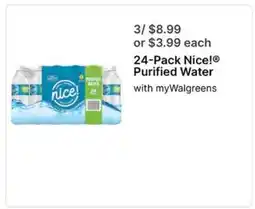 Walgreens 24-Pack Nice! Purified Water offer
