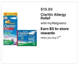 Walgreens Claritin Allergy Relief offer