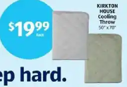Aldi Kirkton house cooling throw offer