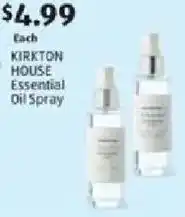 Aldi Kirkton house essential oil spray offer