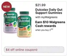 Walgreens Dulcolax Daily Gut Support Gummies offer
