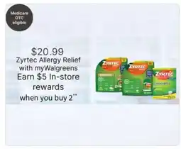 Walgreens Zyrtec Allergy Relief offer