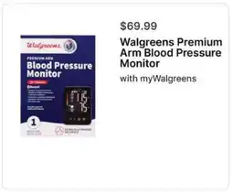 Walgreens Walgreens Premium Arm Blood Pressure Monitor offer