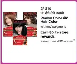 Walgreens Revlon Colorsilk Hair Color offer
