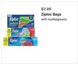 Walgreens Ziploc Bags offer