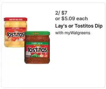 Walgreens Lay's or Tostitos Dip offer