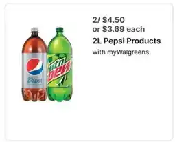 Walgreens 2L Pepsi Products offer