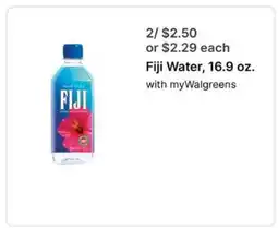 Walgreens Fiji Water, 16.9 oz offer