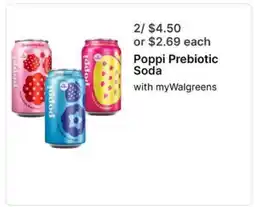 Walgreens Poppi Prebiotic Soda offer