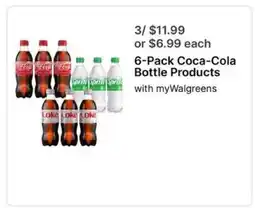 Walgreens 6-Pack Coca-Cola Bottle Products offer
