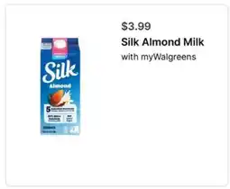 Walgreens Silk Almond Milk offer