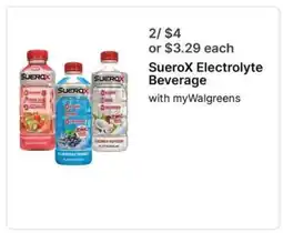 Walgreens SueroX Electrolyte Beverage offer