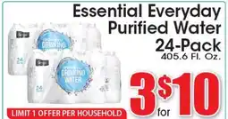 Supremo Foods Inc Essential Everyday Purified Water offer