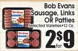 Supremo Foods Inc Bob Evans Sausage, Links OR Patties offer