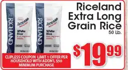 Supremo Foods Inc Riceland Extra Long Grain Rice offer