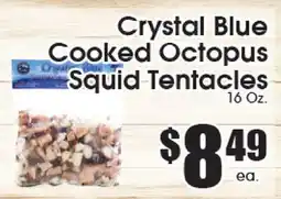 Supremo Foods Inc Crystal Blue Cooked Octopus Squid Tentacles offer