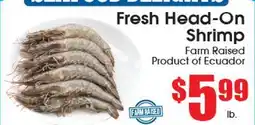 Supremo Foods Inc Fresh Head-On Shrimp offer