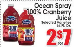 Supremo Foods Inc Ocean Spray 100% Cranberry Juice offer