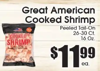 Supremo Foods Inc Great American Cooked Shrimp offer
