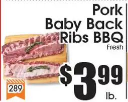 Supremo Foods Inc Pork Baby Back Ribs BBQ offer