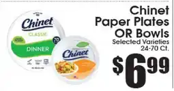 Supremo Foods Inc Chinet Paper Plates OR Bowls offer