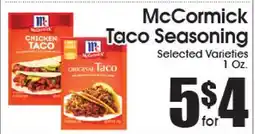 Supremo Foods Inc McCormick Taco Seasoning offer