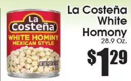 Supremo Foods Inc La Costeña White Hominy offer