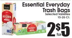 Supremo Foods Inc Essential Everyday Trash Bags offer