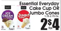 Supremo Foods Inc Essential Everyday Cake Cup OR Jumbo Cones offer