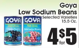 Supremo Foods Inc Goya Low Sodium Beans offer