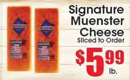 Supremo Foods Inc Signature Muenster Cheese offer