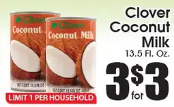 Supremo Foods Inc Clover Coconut Milk offer