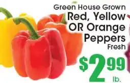 Supremo Foods Inc Green House Grown Red, Yellow OR Orange Peppers offer