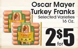 Supremo Foods Inc Oscar Mayer Turkey Franks offer