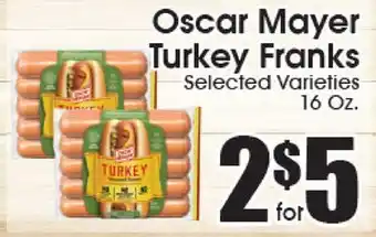 Supremo Foods Inc Oscar Mayer Turkey Franks offer