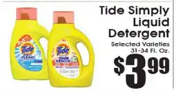 Supremo Foods Inc Tide Simply Liquid Detergent offer