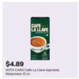 CVS Cafe La Llave espresso Nespresso offer