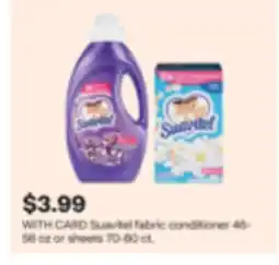 CVS Suavitel fabric conditioner 48-56 oz or sheets 70-80 ct offer
