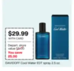 CVS DAVIDOFF Cool Water EDT spray offer