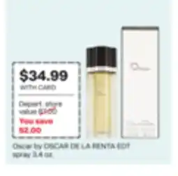 CVS Oscar by OSCAR DE LA RENTA EDT spray offer