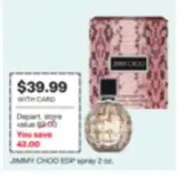CVS JIMMY CHOO EDP spray offer
