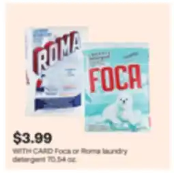 CVS Foca or Roma laundry detergent offer