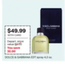 CVS DOLCE & GABBANA EDT spray offer