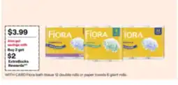 CVS Flora bath tissue or paper towels offer