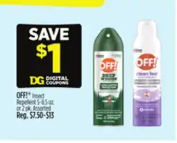 Dollar General OFF! Insect Repellent offer